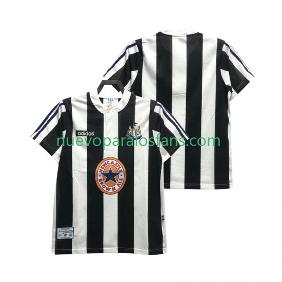 Camiseta de Fútbol Newcastle United 1995 1997 Retro Hombre Casa Manga Corta