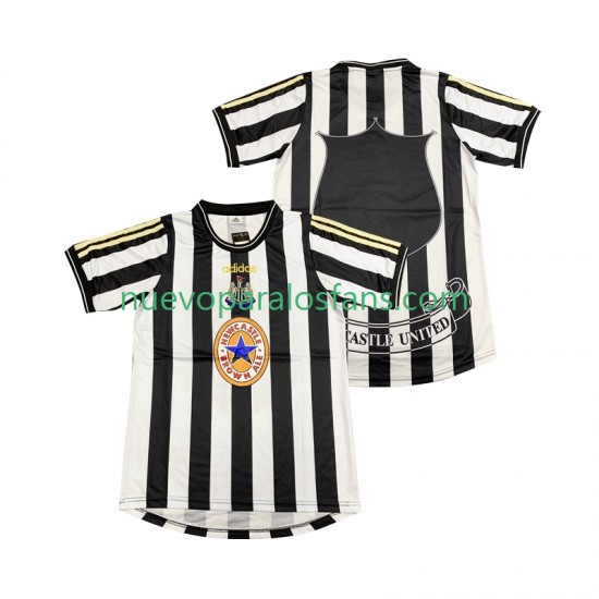 Camiseta de Fútbol Newcastle United 1997 Retro Hombre Casa 1999 Manga Corta