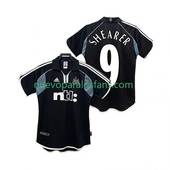 Camiseta de Fútbol Newcastle United SHEARER 9 2000 2001 Retro Hombre Exterior Manga Corta