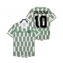 Camiseta de Fútbol Nigeria OKOCHA 10 Retro Hombre Exterior 1994 Manga Corta