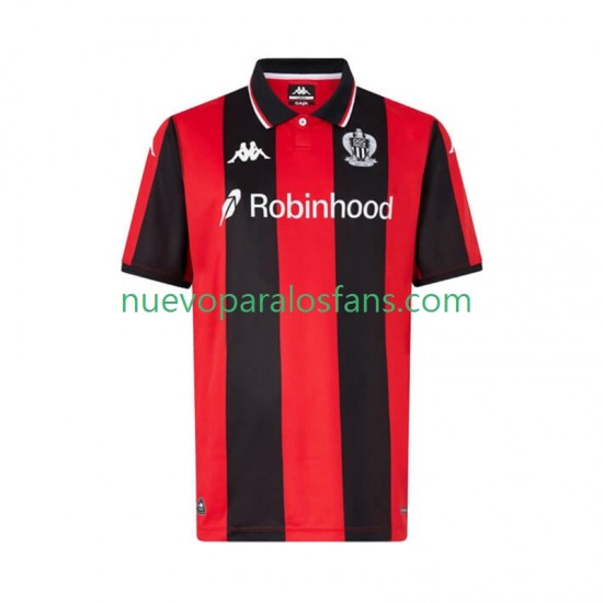 Camiseta de Fútbol OGC Nice Hombre Casa 2025-2026 Manga Corta