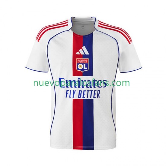 Camiseta de Fútbol Olympique de Lyon Hombre Casa 2025-2026 Manga Corta