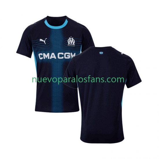Camiseta de Fútbol Olympique de Marsella Hombre Exterior 2025-2026 Manga Corta