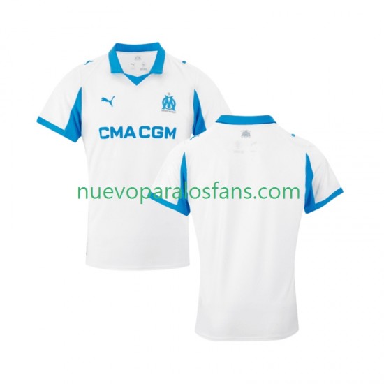Camiseta de Fútbol Olympique de Marsella Hombre Casa 2025-2026 Manga Corta