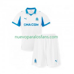 Camiseta de Fútbol Olympique de Marsella Niño Casa 2025-2026 Manga Corta