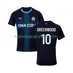 Camiseta de Fútbol Olympique de Marsella Mason Greenwood 10 Hombre Exterior 2025-2026 Manga Corta
