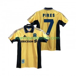 Camiseta de Fútbol Olympique de Marsella PIRES 7 Retro Hombre Tercera 1998 1999 Manga Corta
