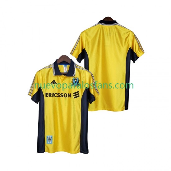 Camiseta de Fútbol Olympique de Marsella Retro Hombre Tercera 1998 1999 Manga Corta
