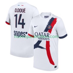 Camiseta de Fútbol Paris Saint-Germain Desire Doue 14 Hombre Exterior 2025-2026 Manga Corta