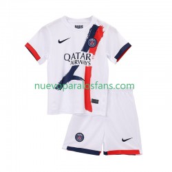 Camiseta de Fútbol Paris Saint-Germain Niño Exterior 2025-2026 Manga Corta
