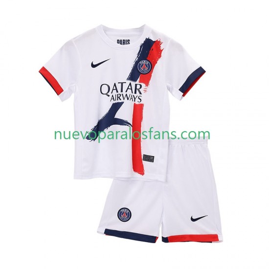 Camiseta de Fútbol Paris Saint-Germain Niño Exterior 2025-2026 Manga Corta