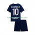 Camiseta de Fútbol Paris Saint-Germain Ousmane Dembele 10 Niño Casa 2025-2026 Manga Corta
