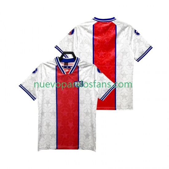 Camiseta de Fútbol Paris Saint-Germain 1995 Retro Hombre Exterior 1994 Manga Corta