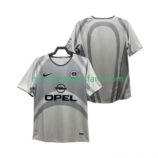 Camiseta de Fútbol Paris Saint-Germain 2001 Retro Hombre Exterior 2002 Manga Corta