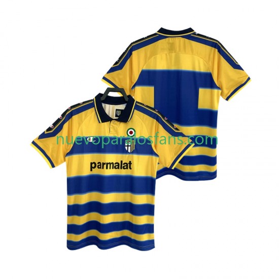 Camiseta de Fútbol Parma 2000 Retro Hombre Casa 1999 Manga Corta