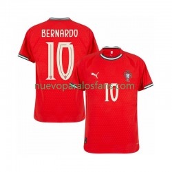 Camiseta de Fútbol Portugal Bernardo Silva 10 Hombre Casa 2025-2026 Manga Corta