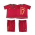 Camiseta de Fútbol Portugal Cristiano Ronaldo 17 Retro Niño Casa 2006 Manga Corta
