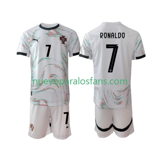 Camiseta de Fútbol Portugal Cristiano Ronaldo 7 Niño Exterior 2025 Manga Corta