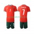 Camiseta de Fútbol Portugal Cristiano Ronaldo 7 Niño Casa 2025 Manga Corta