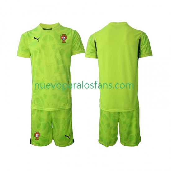 Camiseta de Fútbol Portugal Portero Niño Casa 2025 Manga Corta