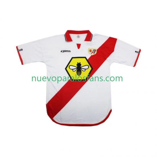 Camiseta de Fútbol Rayo Vallecano 2000 2001 Retro Hombre Casa Manga Corta