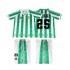 Camiseta de Fútbol Real Betis FINIDI 25 1996 1997 Retro Niño Casa Manga Corta