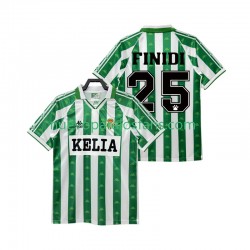 Camiseta de Fútbol Real Betis FINIDI 25 1995 1996 Retro Hombre Casa Manga Corta