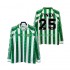 Camiseta de Fútbol Real Betis FINIDI 25 1996 1997 Retro Hombre Casa Manga Larga