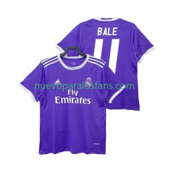Camiseta de Fútbol Real Madrid BALE 11 2016 2017 Retro Hombre Exterior Manga Corta