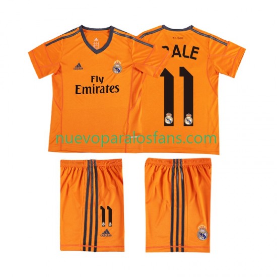 Camiseta de Fútbol Real Madrid BALE 11 2013 2014 Retro Niño Tercera Manga Corta