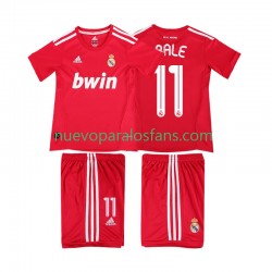 Camiseta de Fútbol Real Madrid BALE 11 2012 Retro Niño Tercera 2011 Manga Corta