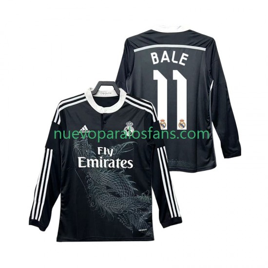 Camiseta de Fútbol Real Madrid BALE 11 2014 2015 Retro Hombre Tercera Manga Larga