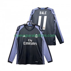 Camiseta de Fútbol Real Madrid Bale 11 2016 2017 Retro Hombre Tercera Manga Larga