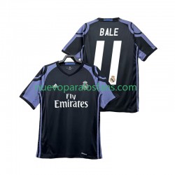 Camiseta de Fútbol Real Madrid Bale 11 2016 2017 Retro Hombre Tercera Manga Corta