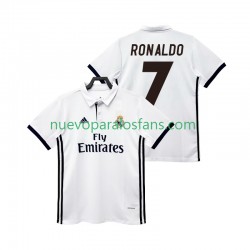 Camiseta de Fútbol Real Madrid CRISTIANO RONALDO 7 2017 2018 Retro Hombre Casa Manga Corta