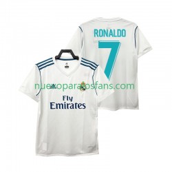 Camiseta de Fútbol Real Madrid Cristiano Ronaldo 7 2017 Retro Hombre Casa Manga Corta