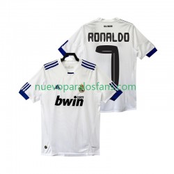 Camiseta de Fútbol Real Madrid Cristiano Ronaldo 7 Retro Hombre Casa 2011 2010 Manga Corta