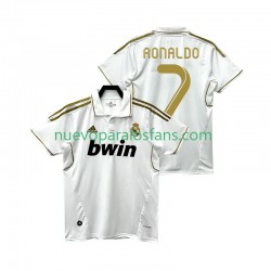 Camiseta de Fútbol Real Madrid Cristiano Ronaldo 7 2012 Retro Hombre Casa 2011 Manga Corta