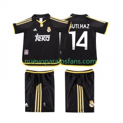 Camiseta de Fútbol Real Madrid GUTI.HAZ 14 2001 Retro Niño Exterior 1999 Manga Corta
