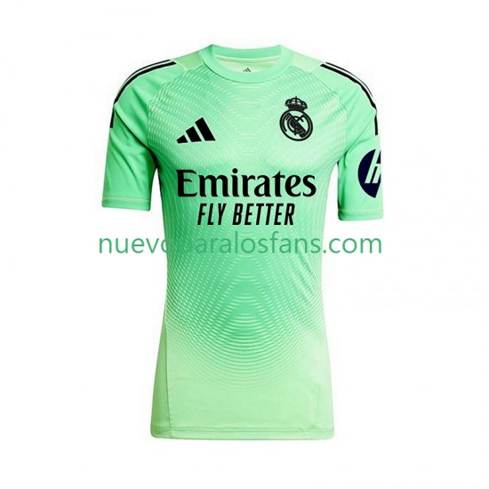 Camiseta de Fútbol Real Madrid Portero Hombre Exterior 2025-2026 Manga Corta