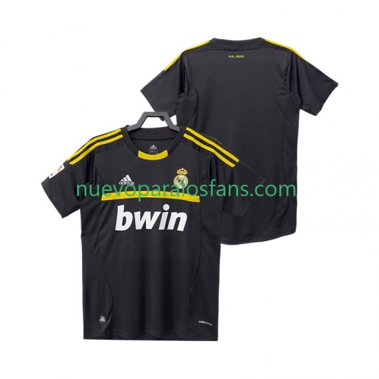 Camiseta de Fútbol Real Madrid 2012 Portero Retro Hombre Exterior 2011 Manga Corta
