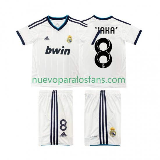 Camiseta de Fútbol Real Madrid KAKA 8 2012 2013 Retro Niño Casa Manga Corta