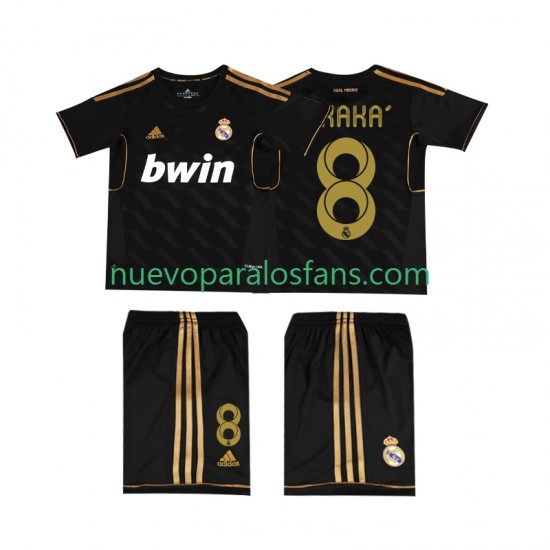 Camiseta de Fútbol Real Madrid KAKA 8 -2012 Retro Niño Exterior 2011 Manga Corta