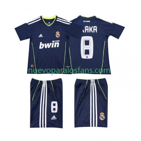 Camiseta de Fútbol Real Madrid KAKA 8 Retro Niño Exterior 2011 2010 Manga Corta