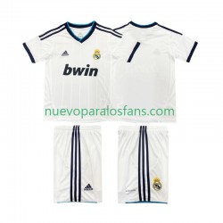Camiseta de Fútbol Real Madrid 2012 2013 Retro Niño Casa Manga Corta