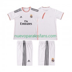 Camiseta de Fútbol Real Madrid 2013 2014 Retro Niño Casa Manga Corta