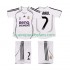 Camiseta de Fútbol Real Madrid RAUL 7 2007 Retro Niño Casa 2006 Manga Corta
