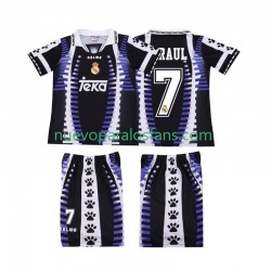 Camiseta de Fútbol Real Madrid RAUL 7 1997 Retro Niño Tercera 1998 Manga Corta