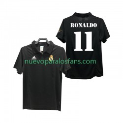 Camiseta de Fútbol Real Madrid RONALDO 11 2003 Retro Hombre Exterior 2002 Manga Corta
