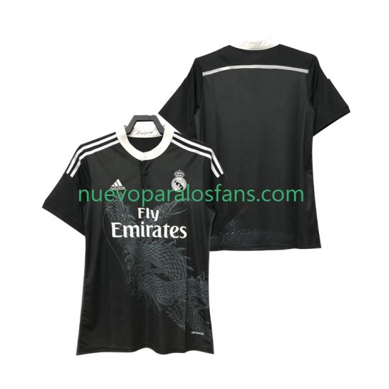 Camiseta de Fútbol Real Madrid 2014 2015 Retro Hombre Exterior Manga Corta